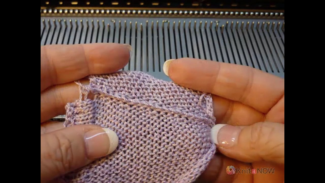3 Needle Bind off (Shoulder Seams) Machine Knitting Tutorial