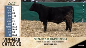 Lot #9 - VIN-MAR ELITE 9504