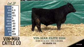 Lot #21 - VIN-MAR ELITE 9584