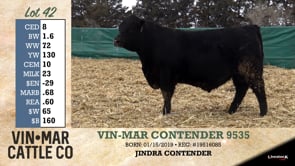 Lot #42 - VIN-MAR CONTENDER 9535