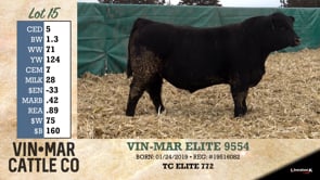 Lot #15 - VIN-MAR ELITE 9554