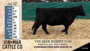 Lot #112 - VIN-MAR BONNY 7188