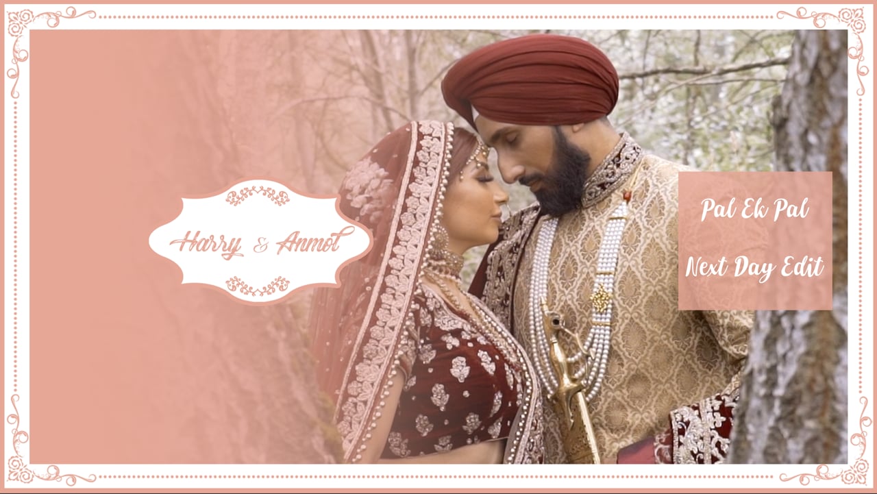 | Pal Ek Pal | Anmol + Harry | Next Day Edit | Vidaer Studios |
