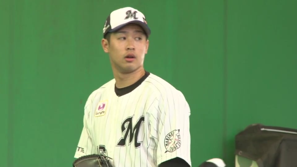 【マリーンズ春季キャンプ】新背番号16を背負ったマリーンズ・種市がブルペンで躍動 2020/2/1