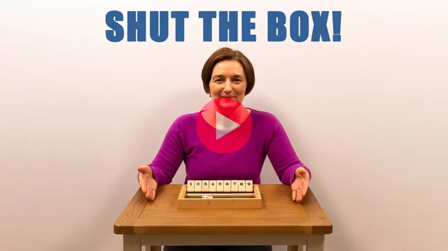 Square SHUT THE BOX GAME, For Educational Purpose