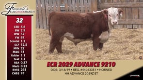 Lot #32 - ECR 2029 ADVANCE 9210