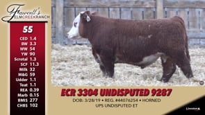 Lot #55 - ECR 3304 UNDISPUTED 9287