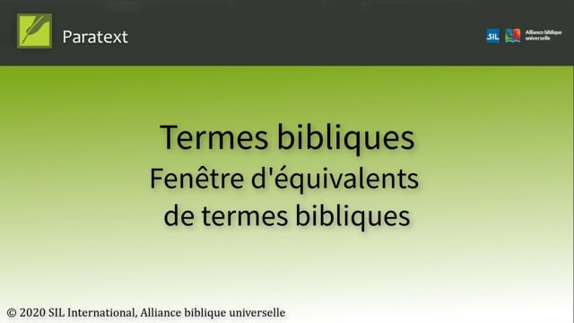 Termes bibliques - Fenêtre d'équivalents de termes bibliques P8TC 2.4