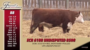 Lot #88 - ECR 6188 UNDISPUTED 8508