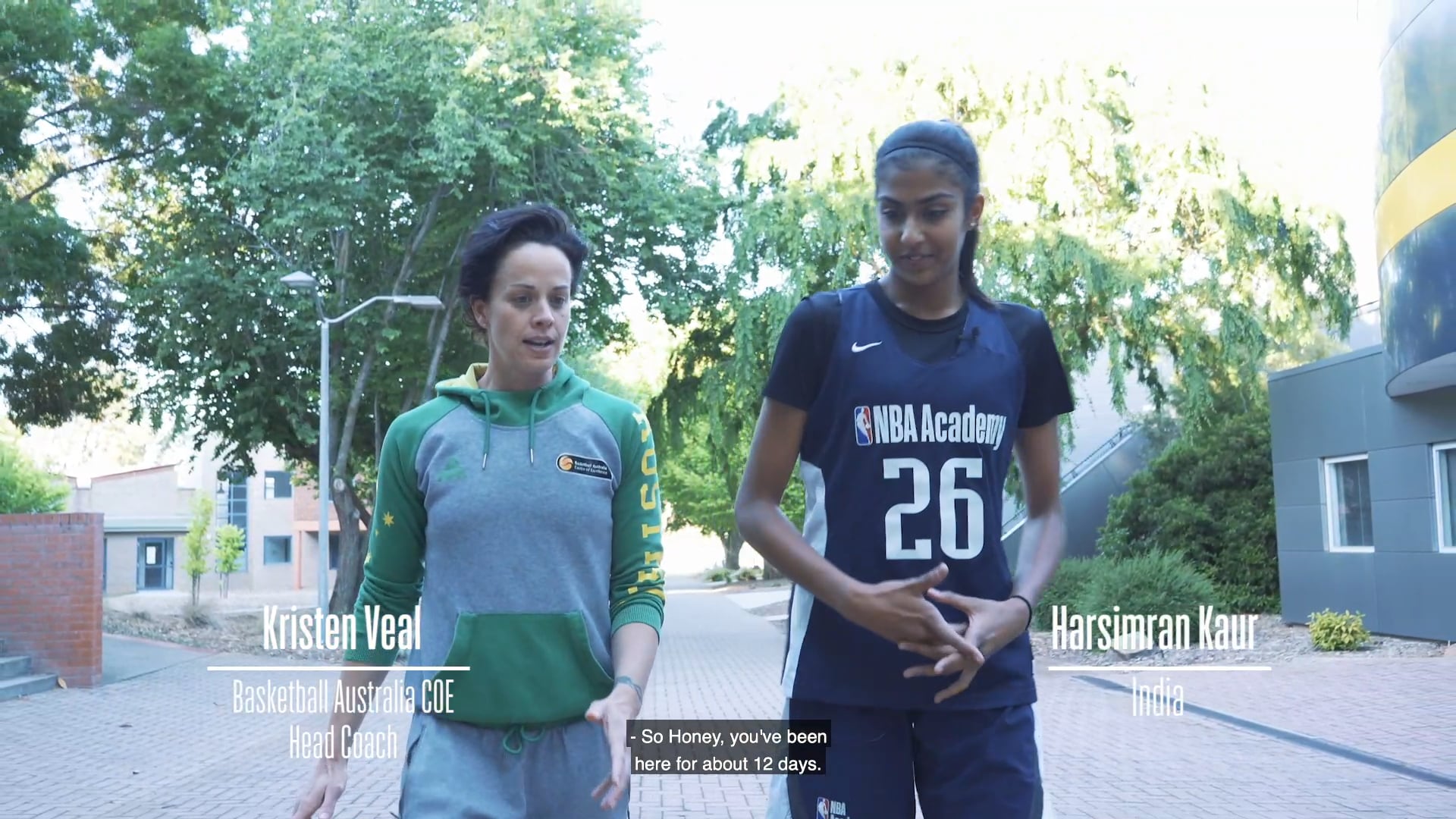 Harsimran “Honey” Kaur at the NBA Global Academy