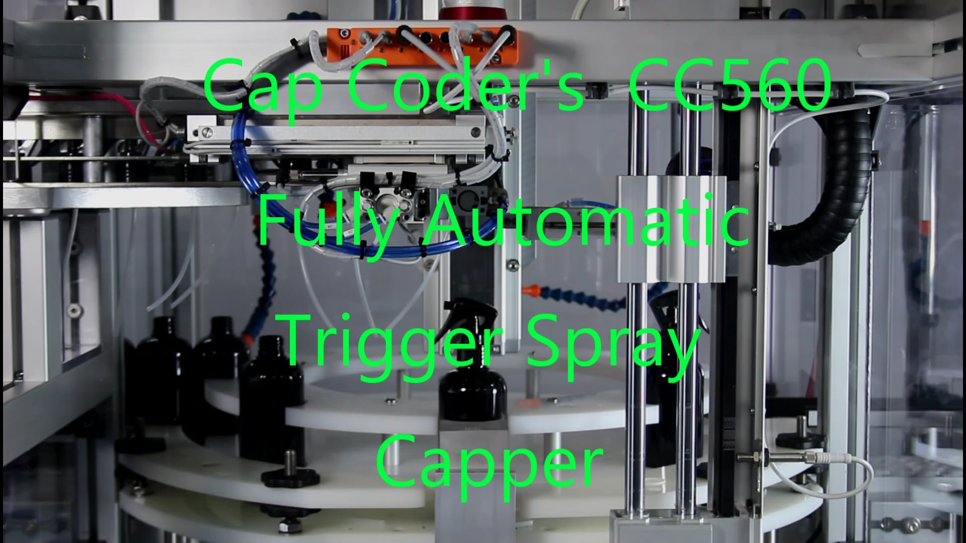 CC560 Automatic Trigger Spray Capping Machine by Cap Coder Ltd on Vimeo
