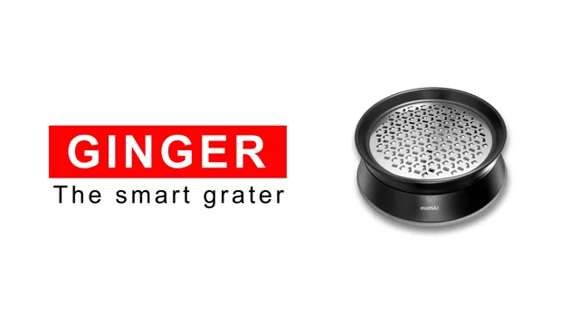moHA! of Switzerland Stainless Steel Ginger Grater with Bottom Lid