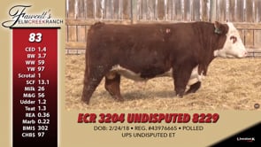 Lot #83 - ECR 3204 UNDISPUTED 8229