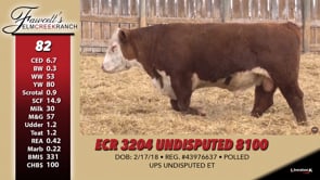Lot #82 - ECR 3204 UNDISPUTED 8100