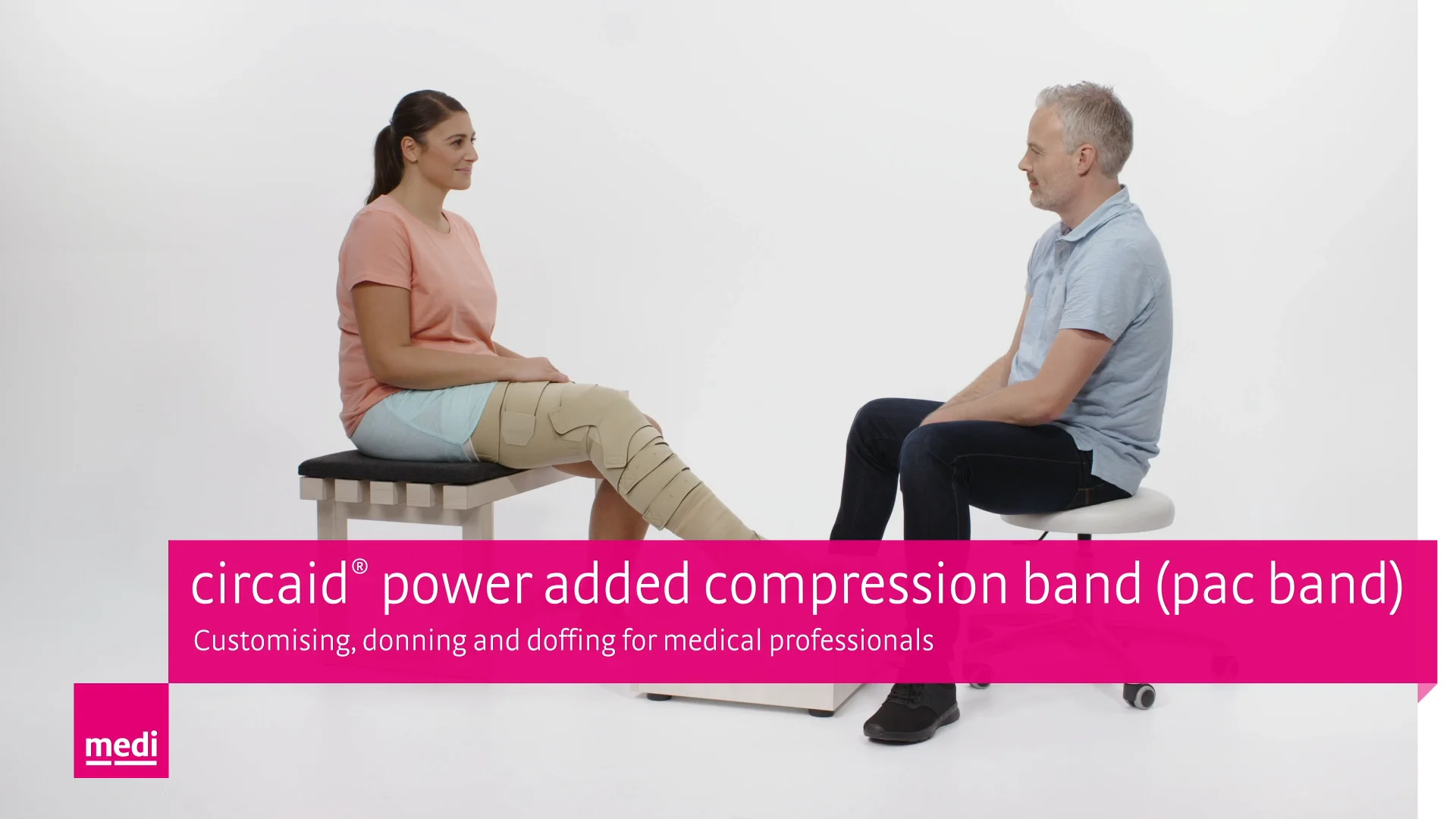 circaid® power added compression band (pac band) - Customising, donning and  doffing for medical professionals on Vimeo