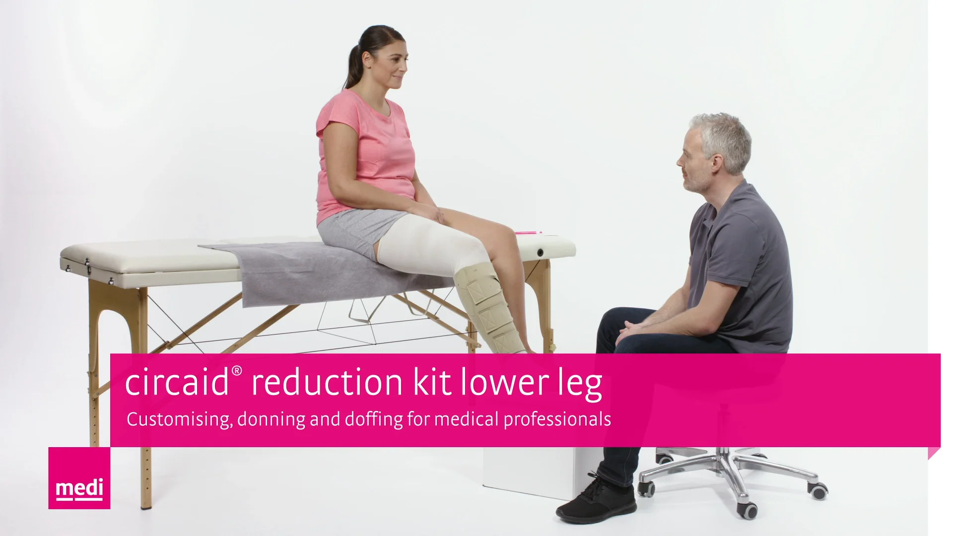 circaid® reduction kit lower leg - Customising, donning and doffing for  medical professionals on Vimeo