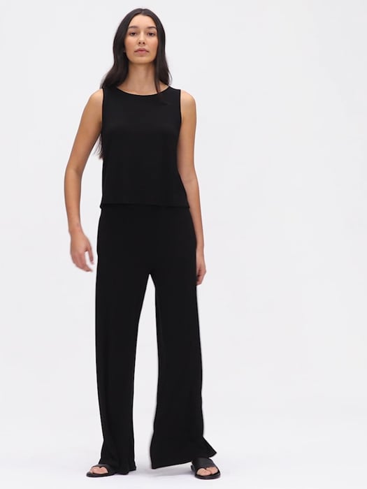 Viscose Jersey Wide-Leg Pant | EILEEN FISHER