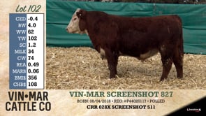 Lot #102 - VIN-MAR SCREENSHOT 827