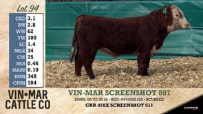 Lot #94 - VIN-MAR SCREENSHOT 807