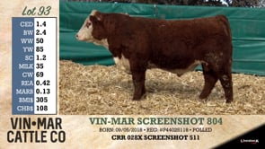 Lot #93 - VIN-MAR SCREENSHOT 804