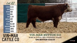Lot #81 - VIN-MAR HUTTON 831