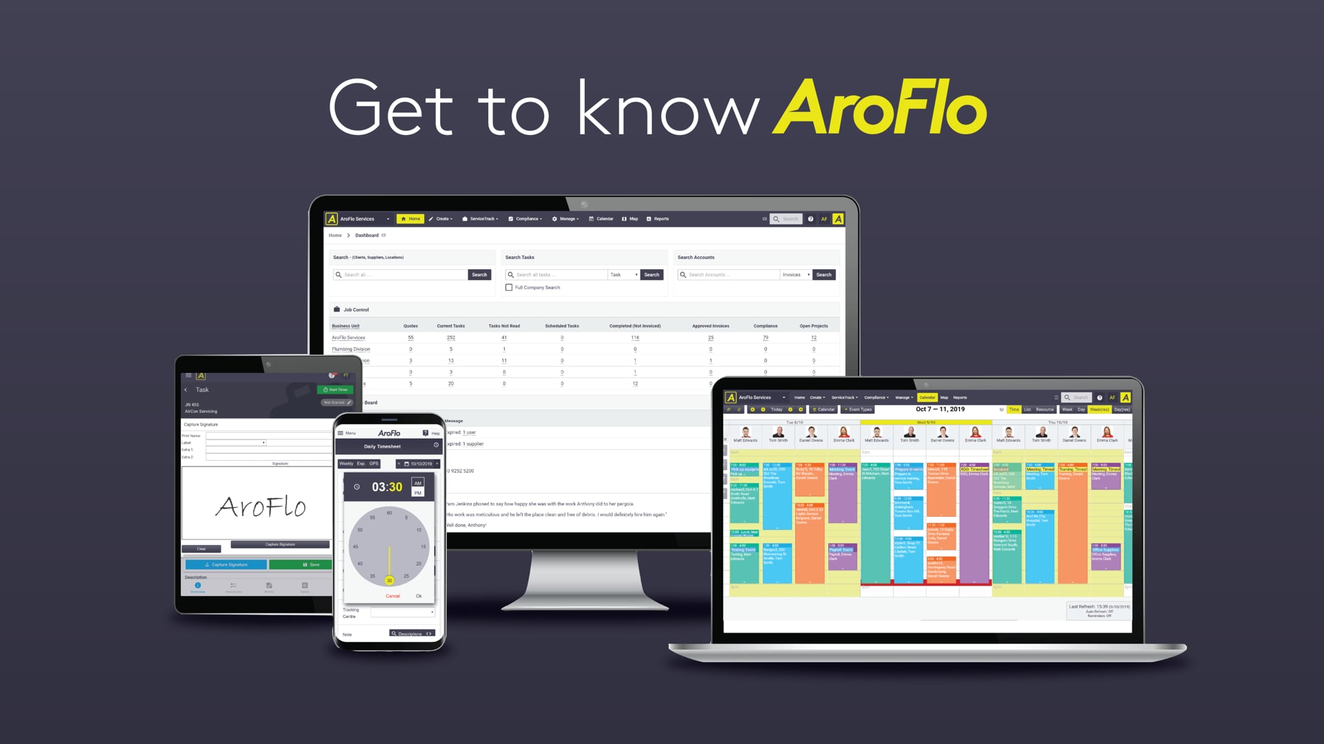 Get to know AroFlo | Overview