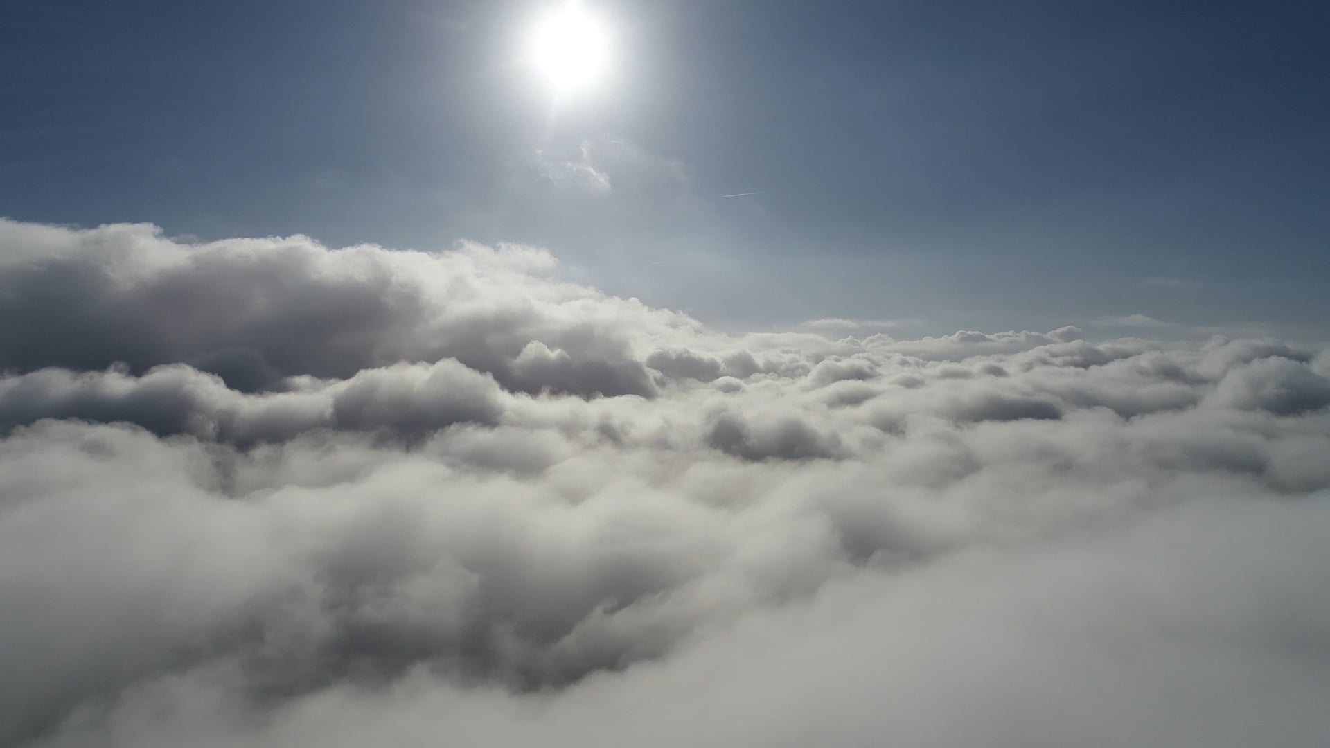 Über den Wolken ... Heute Morgen in Dortmund