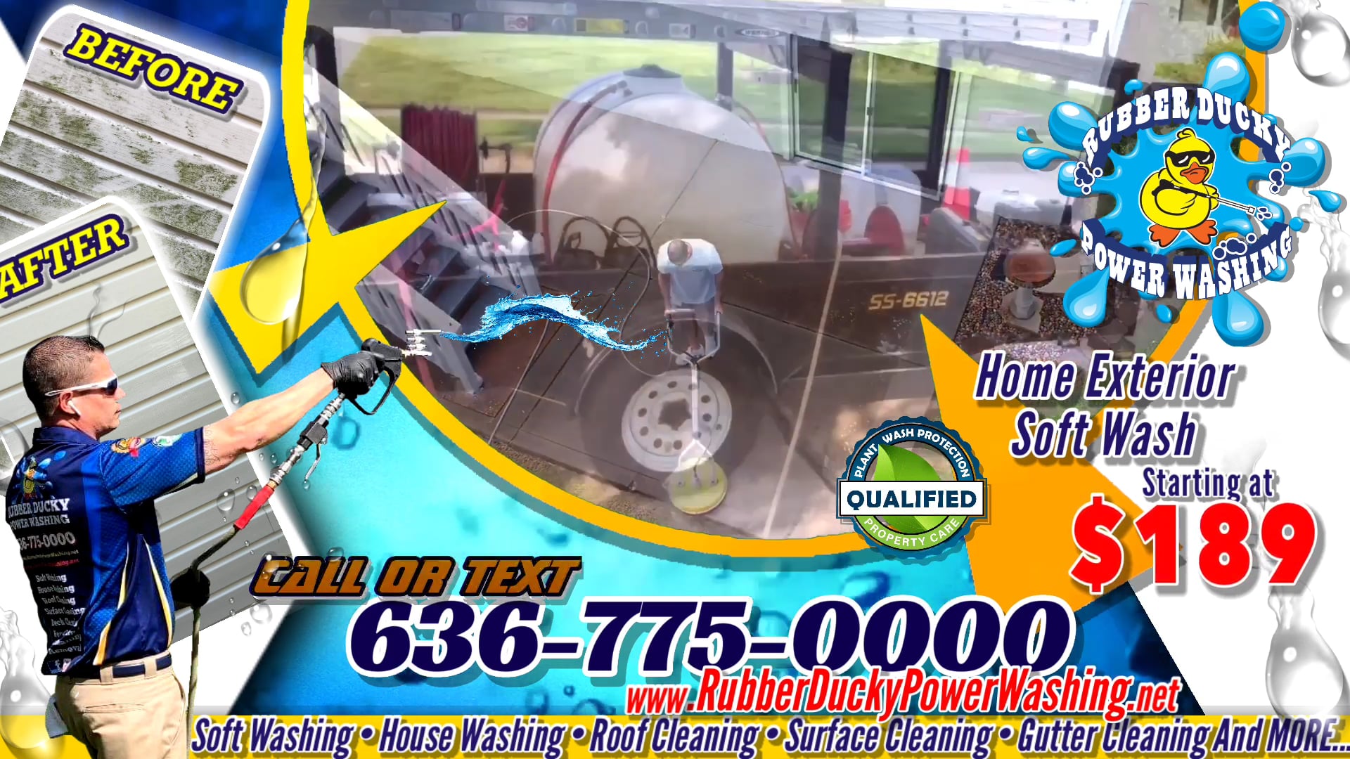 Rubber Ducky Power Washing Motion Flyer view size 169 on Vimeo