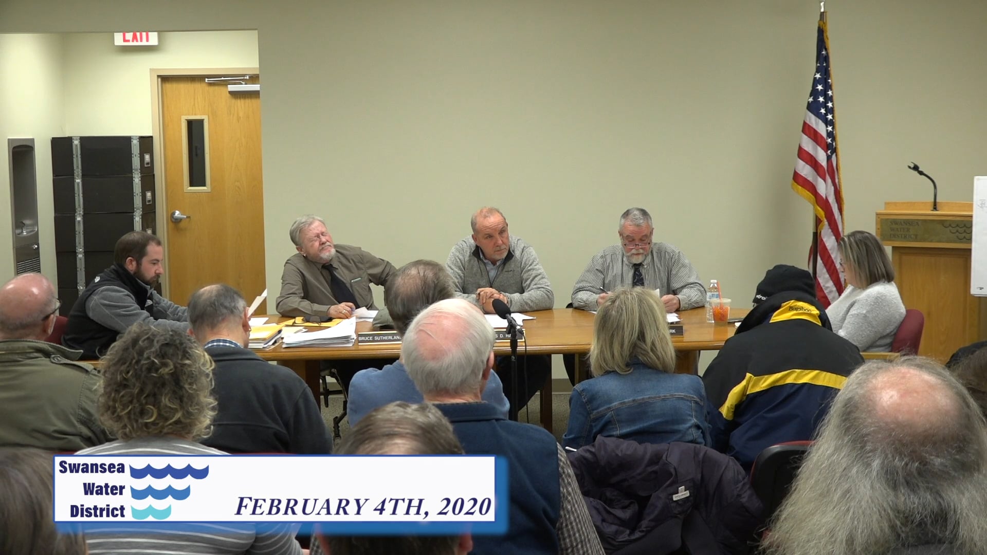 Swansea Water District Meeting February 4th, 2020 on Vimeo