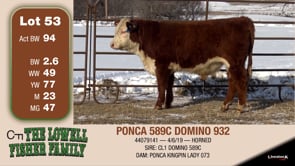 Lot #53 - PONCA 589C DOMINO 932