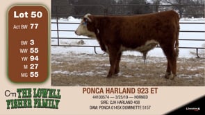 Lot #50 - PONCA HARLAND 923 ET