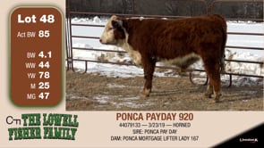 Lot #48 - PONCA PAYDAY 920