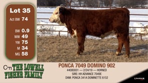 Lot #35 - PONCA 7049 DOMINO 902