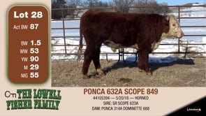 Lot #28 - PONCA 632A SCOPE 849