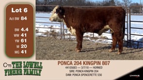 Lot #6 - PONCA 204 KINGPIN 807