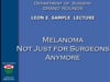 Dr Kelly M McMasters- LEON SAMPLE LECTURE- Melanoma Not Just for Surgeons Anymore- 1hr- 2-7-20