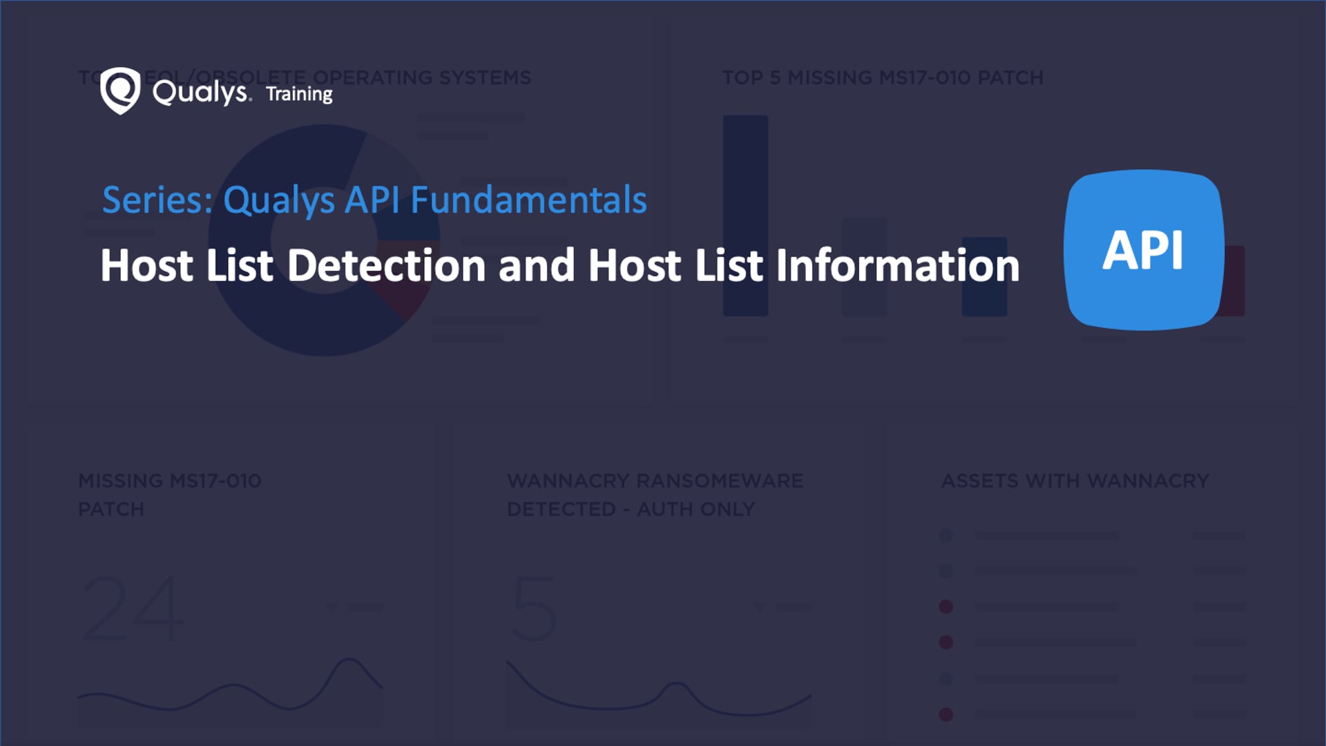 Qualys API - Host List Detection and Host List Information