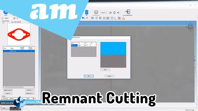 Machining Video: How to Cut on a Steel Remnant Piece Demonstrated on Fabricam Sheet Metal Cutting Software