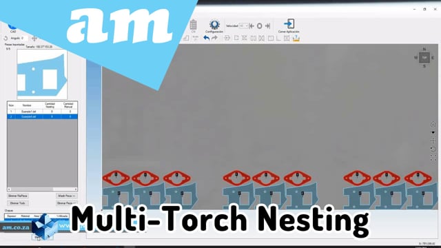 Machining Video: Nesting for Multiple Torches Plasma Cutting Machine on Fabricam Sheet Metal Cutting Software