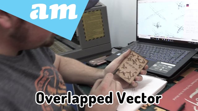 Overlapping vector engravement design using the TruCUT Laser Cutting Machine- Explained and Tested