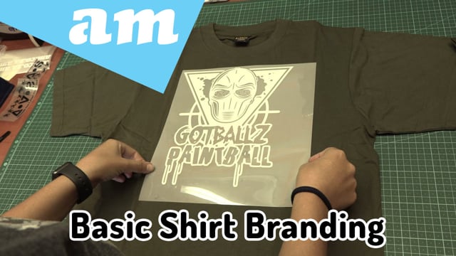 Maker Video: Basic T-Shirt Branding by Vinyl Cut on Vinyl Cutter and Press on T-Shirt by Heat Press Machine