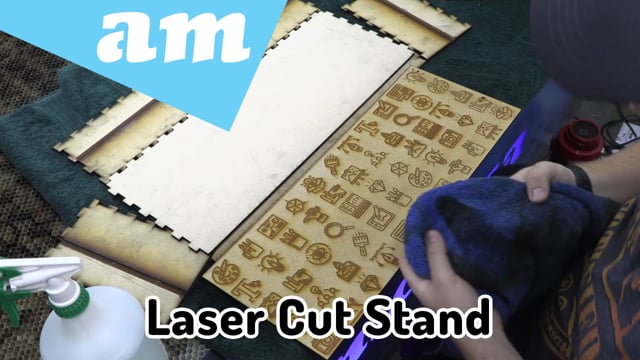 Maker Video: Design and Make an Office Monitor Station by MDF Supawood Cut on TruCUT CO2 Laser Cutting Machine