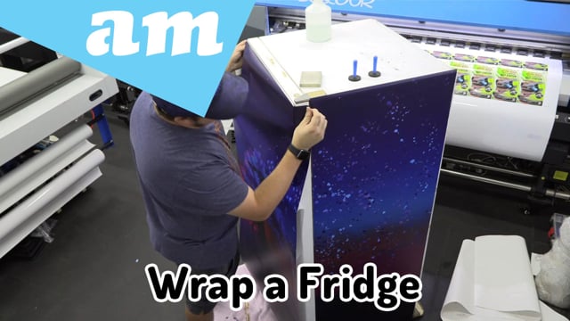 Maker Video: How to Wrap a Fridge, Vinyl Printed on FastCOLOUR Large Format Printer and Wrapping Demonstration