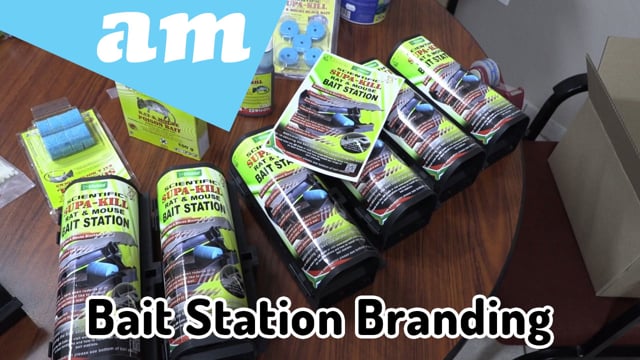 Maker Video: Mouse Bait Station Branding by Waterproof Printed Vinyl Print and Cut-out by Vinyl Cutter