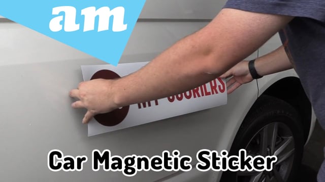 Maker Video: Printable Magnetic Sheets Printed and Laminated for Semi-Permanent Advertising on Vehicle