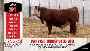 Lot #21 - WH 7150 UNDISPUTED 97G