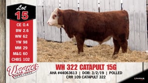 Lot #15 - WH 322 CATAPULT 15G