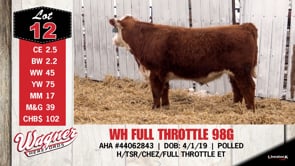 Lot #12 - WH FULL THROTTLE 98G