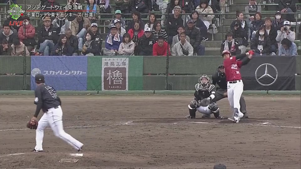 【マリーンズ春季キャンプ】昨年の台湾リーグ首位打者 モンキーズ・ 林立が勝ち越しホームラン 2020/2/9