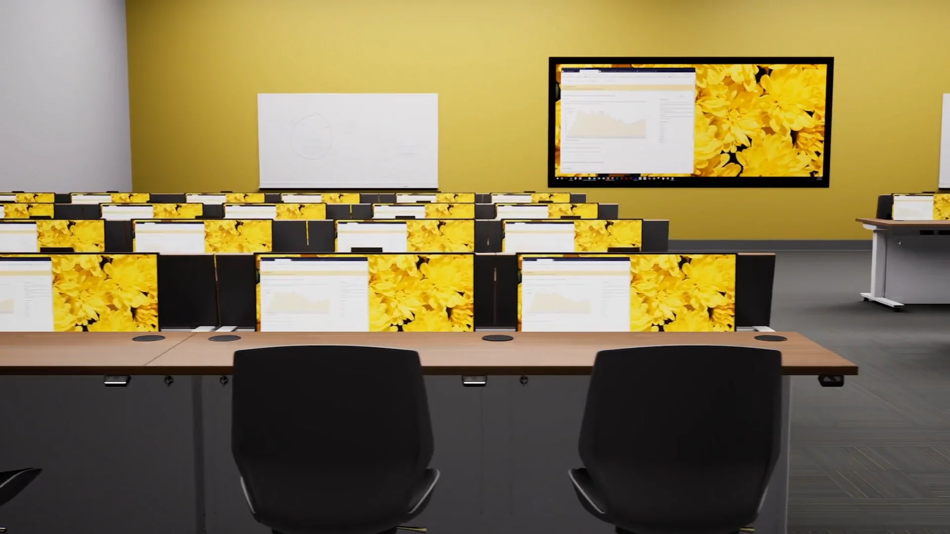 Single User Electric Computer Training Desk - Workrite Single User Electric Computer Training Desk - Workrite